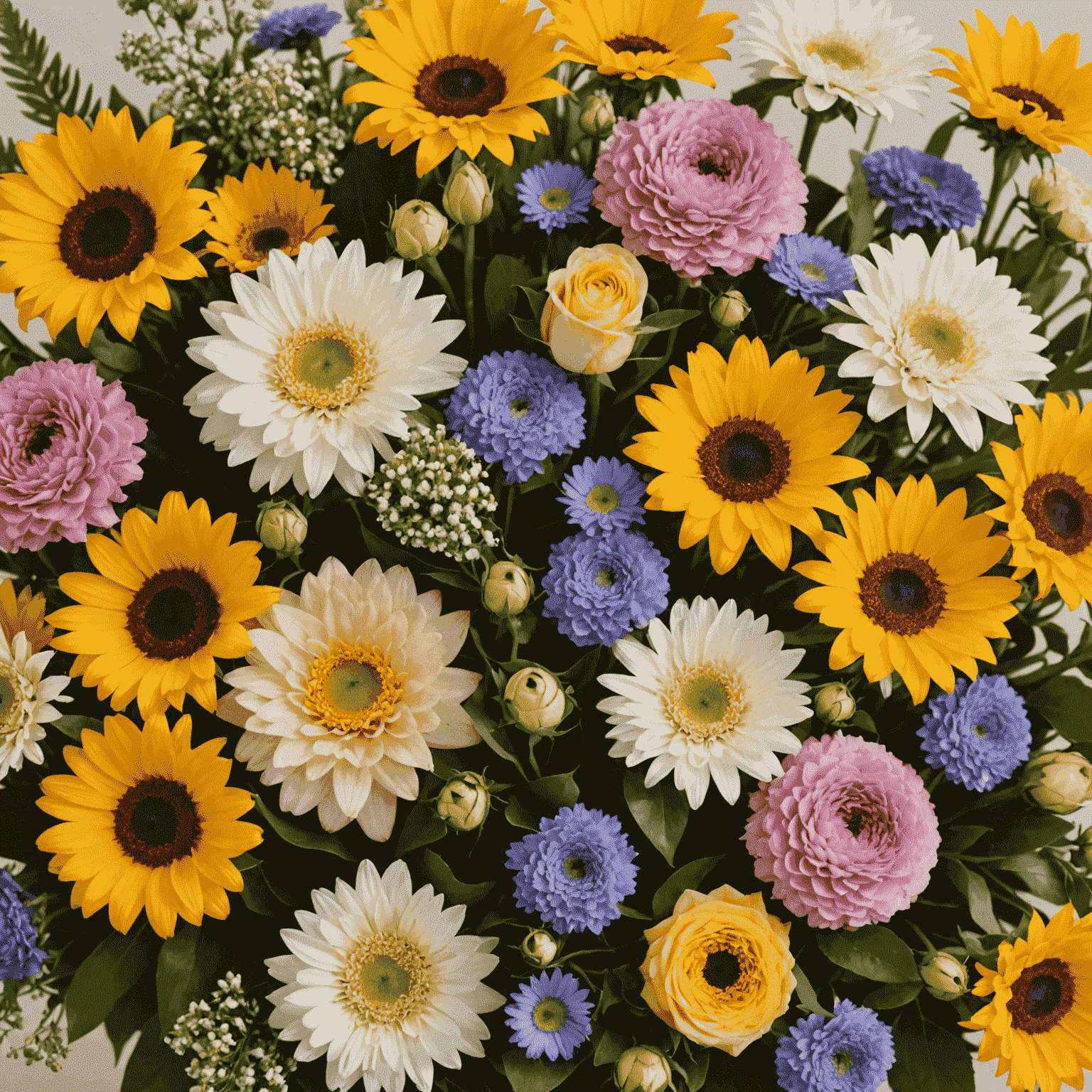 Imagen de una variedad de hermosos ramos de flores frescas dispuestos para entrega mensual, mostrando la nueva suscripción floral de Flowers_service